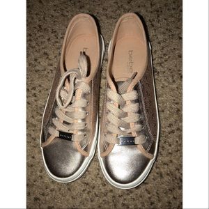 Rose Gold Bebe Sport Sneakers